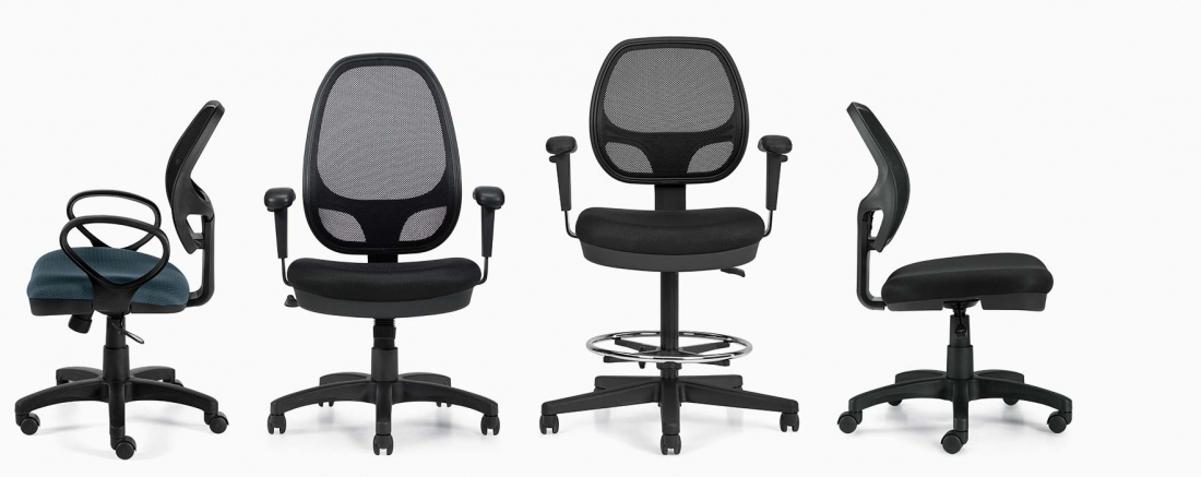 Global Furniture Group, Value priced and scuff resistant. Geo™ offers quality mesh seating in high and low back task or