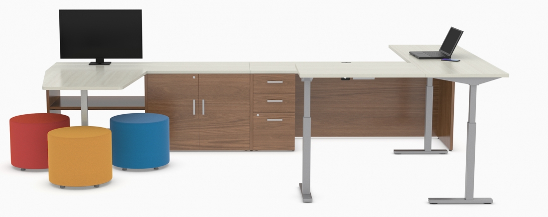 Global Furniture Group, With its clean lines, Ionic™ combines form with function to support a wide range of workplace