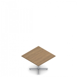 Ionic | Table carrée – piétement en X 42 po P et 29 po H